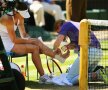 La Wimbledon în semifinale, Simona a avut probleme la glezna stîngă