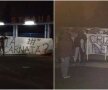 FOTO Se încing spiritele înainte de derby » Fanii Rapidului au fost în Ghencea şi au afişat bannere dure la adresa roş-albaştrilor