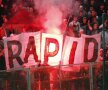 FOTO Se încing spiritele înainte de derby » Fanii Rapidului au fost în Ghencea şi au afişat bannere dure la adresa roş-albaştrilor