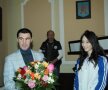 FOTO Mihai Leu i-a înmînat premiul de excelenţă tinerei campioane Florentina Marincu