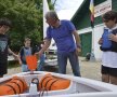 Ieri, copiii au venit împreună cu părinţii să sărbătorească, alături de Liviu Doară, salvarea Clubului de Yachting
