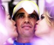 Alberto Contador și-a apărat tricoul roz, foto: reuters