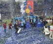 FOTO Tripla și tripleții » Moment special pentru Gâlcă la final! Așa au sărbătorit steliștii Cupa României