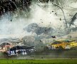 Hell on wheels. Cursa NASCAR de la Daytona a văzut un accident în lanț, cu 24 de mașini! foto: reuters