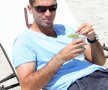 2012. Din nou la Constanța, pe plajă, cu băutura preferată, un Mojito, consumat în cantități rezonabile Foto: Telegraf – Constanța