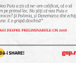Nea Puiu a zis că ne-am calificat, că o să fim pe primul loc. Nu știți că nea Puiu e norocos? Și Polonia, și Danemarca sînt echipe bune. E o grupă deschisă