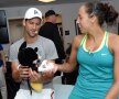 Madison Keys face cunoştinţă cu Mickey Mouse, mascota lui Djokovic
