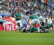 FOTO Pierduţi în marea verde! România a pierdut clar cu Irlanda, diferenţa dintre cele două "naţionale" fiind la fel de evidentă ca numărul de spectatori din tribună