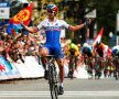 Peter Sagan celebrează victoria, foto: reuters