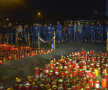 VIDEO+FOTO "Tricolorii" s-au recules la locul tragediei din Colectiv 