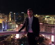 STATELE UNITE. Cornel Rîpă a postat pe reţelele de socializare o fotografie nocturnă din "High Roller", punct de mare atracţie în Las Vegas.