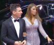 FOTO Iubita lui Messi a fost cea care a impresionat la Balonul de Aur » Ținută super-mulată pentru Antonella, costum sobru pentru Leo