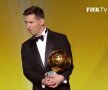 VIDEO+FOTO Messi a cîștigat pentru a cincea oară Balonul de Aur: "Visam la asta de cînd eram copil!"
