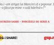 Nu i-am strigat lui Mancini că e poponar. El m-a făcut pe mine «sulă bătrînă»!