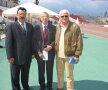 Titi Mihai (drepta) alături de fostul atlet Ilie Floroiu (centru) şi de fostul său elev, sprinterul George Boroi