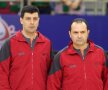 Sorin Dinu (stînga) și Constantin Din, unul dintre cele mai bune cupluri de arbitri din România