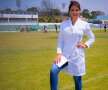 FOTO A apus vremea Evei! Ea e cea mai sexy doctoriță de la o echipă de fotbal
