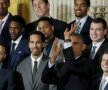 CEI MAI BUNI l-au întîlnit pe CEL MAI PUTERNIC! Campionii de la Golden State, cu Stephen Curry în frunte, s-au distrat alături de Barack Obama (foto: reuters)