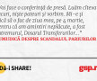 Voi face o conferință de presă. Luăm cîteva sucuri, niște pateuri și vorbim. Mi-e și frică să o fac de ziua mea, pe 4 martie, pentru că am amintiri neplăcute, a fost cutremurul, Dosarul Transferurilor...