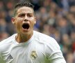 James Rodriguez se bucură pentru cel de-al doilea gol marcat de Real, foto: reuters