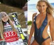 PÎRTIEEEE! Americanca Lindsey Vonn a făcut tranziția de la zăpadă la soare și a optat pentru un echipament mai sexy în locul schiurilor. 