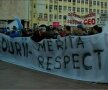 FOTO Miting pentru salvarea celor de la Pandurii » 5.000 de oameni au protestat la Tg. Jiu