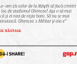 Le-am zis celor de la MApN să facă cimitir în loc de stadionul Ghencea! Aşa o să mai facă şi ei rost de nişte bani. Să nu se mai chinuiască. Ghencea 2 Militar şi aia e