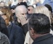 Octavian Belu a lăcrimat în timpul ceremoniei funerare