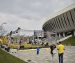 FOTO EXCLUSIV Ultimele pregătiri înainte de amicalul cu Spania » Cum arată gazonul de pe Cluj Arena și ce surprize îi așteaptă pe fani