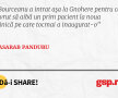 Bourceanu a intrat aşa la Gnohere pentru că a vrut să aibă un prim pacient la noua clinică pe care tocmai a inaugurat-o
