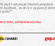 Păi dacă l-am pus pe Iohannis președinte prin Facebook... eu de ce n-aș putea fi demis tot acolo?