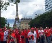 FOTO + VIDEO Fanii Elveției au făcut spectacol pe străzile din Paris » Vor fi în număr mare la meciul cu România