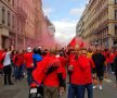 ROMÂNIA-ALBANIA. VIDEO+FOTO Albanezii fac spectacol pe străzile din Lyon! Număr GIGANTIC anunțat pentru diseară