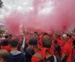 ROMÂNIA-ALBANIA. VIDEO+FOTO Albanezii fac spectacol pe străzile din Lyon! Număr GIGANTIC anunțat pentru diseară