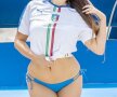 GALERIE FOTO Ele sunt cele mai HOT fane ale Italiei! S-au îmbrăcat în tricoul naționalei și au încins atmosfera