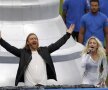 David Guetta și Zara Larsson, în timpul ceremoniei dinaintea finalei Foto: Reuters