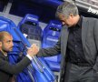 Guardiola și Mourinho,
salutul de faţadă al
eternilor rivali FOTO Reuters