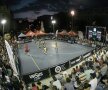 A fost spectacol sâmbătă noapte în Piața Universității! Turneul 3x3 Bucharest Challenger are loc și duminică începând cu ora 17:00
