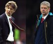 Wenger, abia sosit în Premier din Japonia în 1996, în partea stângă. Mină sobră, părul încărunțit, în 2016, partea dreaptă // Foto: Getty Images