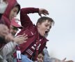 Patrik Popa, liderul de 13 ani al fanilor rapidiști, a dat tonul pentru mica galerie din CS Dinamo - AFC Rapid, 1-1, foto: GSP