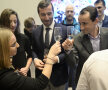 Gabriela Szabo și Mihai Covaliu au ciocnit un pahar cu șampanie acum câteva zile, chiar sub ochii lui Alin Petrache, fostul președinte al COSR //  FOTO Raed Krishan