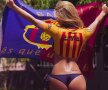 FOTO A înfierbântat El Clasico! Mascota Barcelonei e o femeie și e super sexy