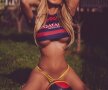 FOTO A înfierbântat El Clasico! Mascota Barcelonei e o femeie și e super sexy