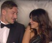 FOTO Totti în pat cu "amanta" » Căpitanul Romei a apărut la televizor cu o altă femeie
