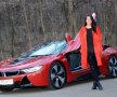 Ladies in red. Sorana Cîrstea are un parteneriat cu BMW și e pasionată de condus, foto: GSP