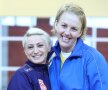 Vali și Ramona Farcău, colege de generație și prietene. Ramona joacă și ea în liga a doua, dar la Dinamo FOTO Marius Ionescu