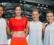 Naomi Osaka, Garbine Muguruza, Angelique Kerber și Simona Halep (de la stânga la dreapta) înaintea sesiunii de fitness // FOTO Tennis Australia