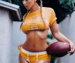 GALERIE FOTO Pregătiri de SuperBowl! E super sexy și vrea să devină mascota celui mai așteptat meci la americani