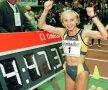Gabi Szabo a deținut și recordul în sală la 5.000 de metri. Bucuria atletei române imediat după cursa din 1999 // FOTO Reuters