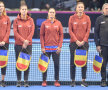 Patricia Țig, Sorana Cîrstea, Monica Niculescu, Irina Begu și Ilie Năstase la prezentarea echipelor de la întâlnirea cu Belgia // FOTO Raed Krishan 